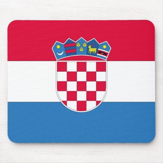 Tapis De Souris Drapeau ou drapeau croate de Croatie (Devant)