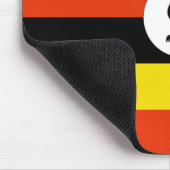 Tapis De Souris Drapeau ougandais Mousepad (Coin)
