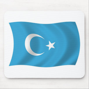 Tapis de souris Drapeau Ouïghour du Xinjiang