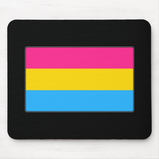 Tapis De Souris Drapeau Pansexual de fierté (Devant)