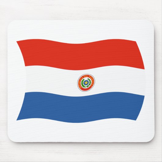 Tapis De Souris Drapeau paraguayen Mousepad (Devant)