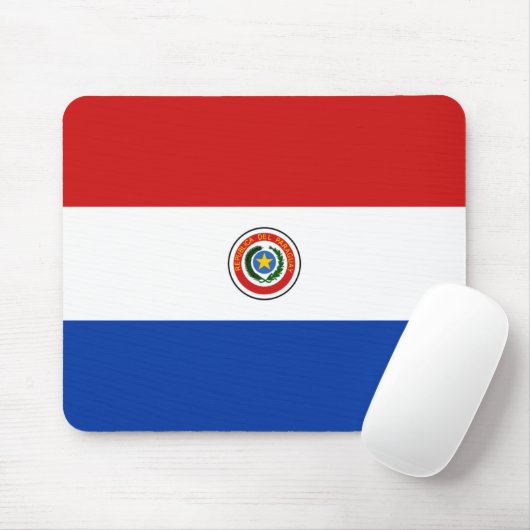 Tapis De Souris Drapeau paraguayen Mousepad (Avec souris)