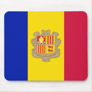 Tapis De Souris Drapeau patriotique d'Andorre