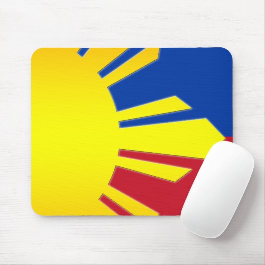 Tapis De Souris Drapeau philippin (Mousepad) (Avec souris)