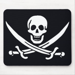 Tapis De Souris Drapeau pirate Jack Rackham