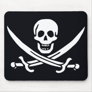 Tapis De Souris Drapeau pirate Jack Rackham