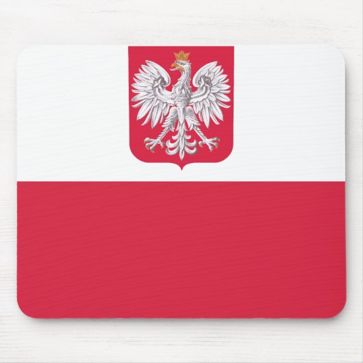 Tapis De Souris Drapeau polonais (Devant)