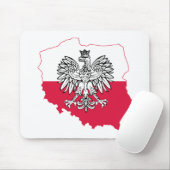 Tapis De Souris Drapeau polonais Mousepad (Avec souris)