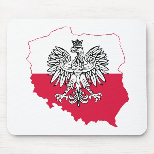 Tapis De Souris Drapeau polonais Mousepad (Devant)