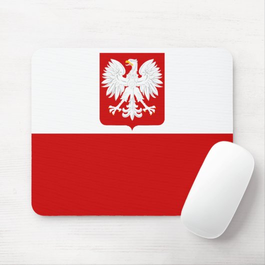 Tapis De Souris Drapeau polonais Mousepad (Avec souris)