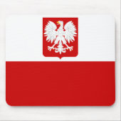 Tapis De Souris Drapeau polonais Mousepad (Devant)