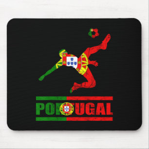 Tapis De Souris Drapeau portugais Portugal Football Fierté portuga