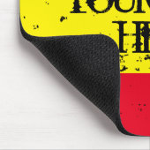 Tapis De Souris Drapeau rastafarien reggae musique vert jaune roug (Coin)