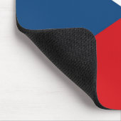 Tapis De Souris Drapeau République tchèque (Coin)