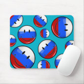 Tapis De Souris Drapeau russe de sourire (Avec souris)