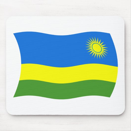 Tapis De Souris Drapeau rwandais Mousepad (Devant)