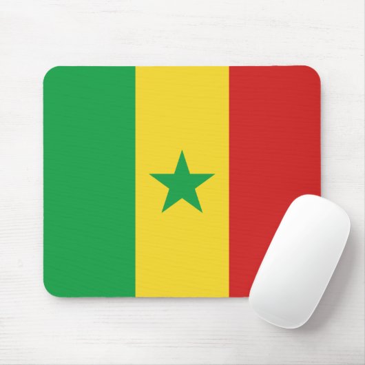 Tapis De Souris Drapeau sénégalais Mousepad (Avec souris)