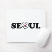 Tapis De Souris Drapeau Seoul Love Heart Taegeukgi (Avec souris)