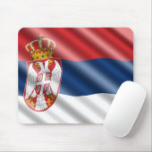 Tapis De Souris Drapeau serbe (Avec souris)
