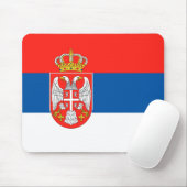 Tapis De Souris Drapeau serbe (Avec souris)