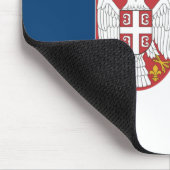 Tapis De Souris Drapeau Serbie (Coin)