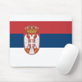 Tapis De Souris Drapeau Serbie (Avec souris)