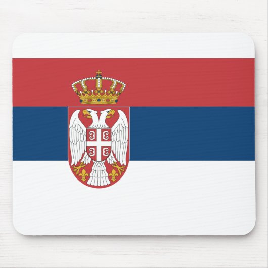 Tapis De Souris Drapeau Serbie (Devant)