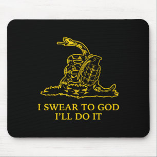 Tapis De Souris Drapeau serpent Snek Gadsden Ne marche pas sur moi