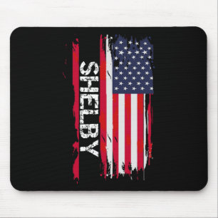 Tapis De Souris Drapeau Shelby Amérique