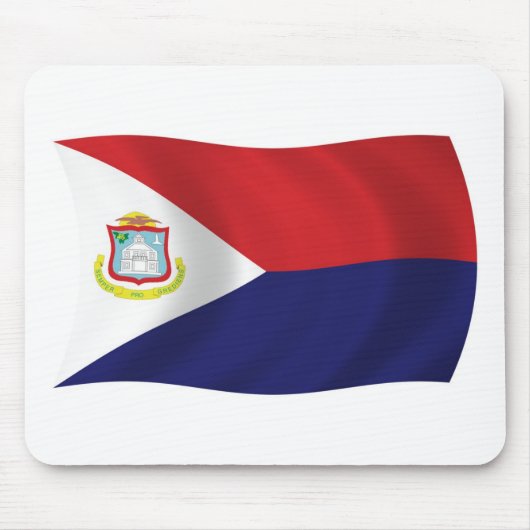 Tapis De Souris Drapeau Sint Maarten Mousepad (Devant)