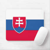 Tapis De Souris Drapeau Slovaquie (Avec souris)