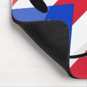 Tapis De Souris Drapeau souriant de Porto Rico (Coin)