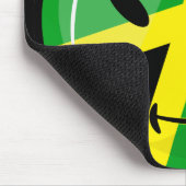 Tapis De Souris Drapeau souriant jamaïcain (Coin)