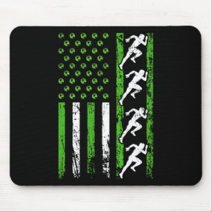 Tapis De Souris Drapeau Sportif Américain Piste Athlétique Et Fiel