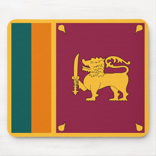 Tapis De Souris Drapeau Sri Lanka (Devant)