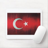 Tapis De Souris Drapeau stylisé de Turquie (Avec souris)