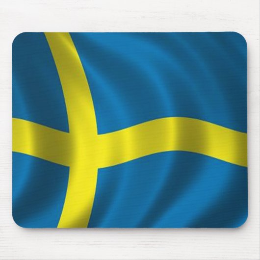 Tapis De Souris Drapeau suédois (Devant)
