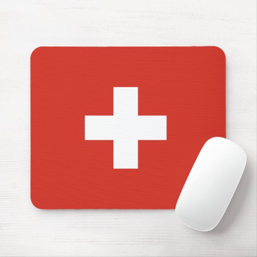 Tapis De Souris Drapeau suisse Mousepad (Avec souris)