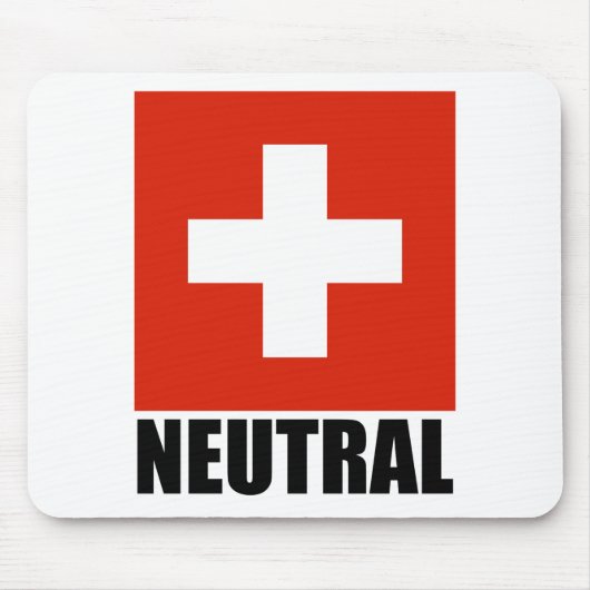 Tapis De Souris (Drapeau suisse) Mousepad NEUTRE (Devant)