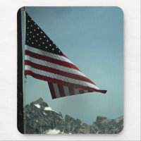 Drapeau sur Teton Mousepad