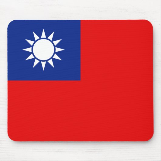 Tapis De Souris Drapeau Taïwan Mousepad (Devant)