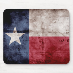 Tapis De Souris Drapeau Texas patiné ;
