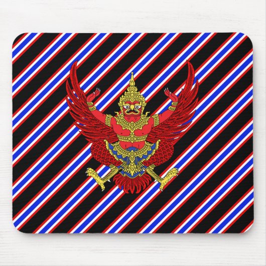 Tapis De Souris Drapeau thaïlandais de rayures (Devant)