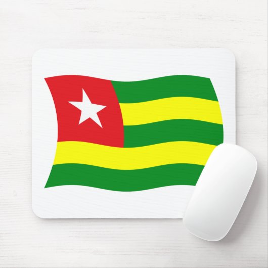 Tapis De Souris Drapeau Togo Mousepad (Avec souris)