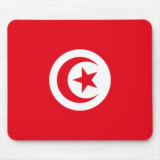 Tapis De Souris Drapeau tunisien (Devant)