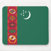 Tapis De Souris Drapeau turkmène Mousepad (Devant)