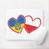 Tapis De Souris Drapeau Ukraine-Pologne (Avec souris)