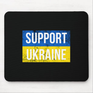 Tapis De Souris Drapeau ukrainien patriotique de soutien à l'Ukrai