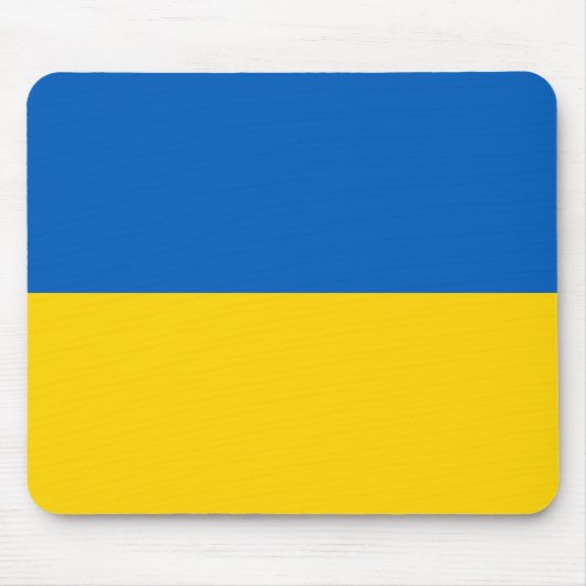 Tapis De Souris Drapeau ukrainien (Ukraine) (Devant)
