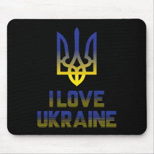 Tapis De Souris Drapeau ukrainien vintage ukrainien Fierté 4 